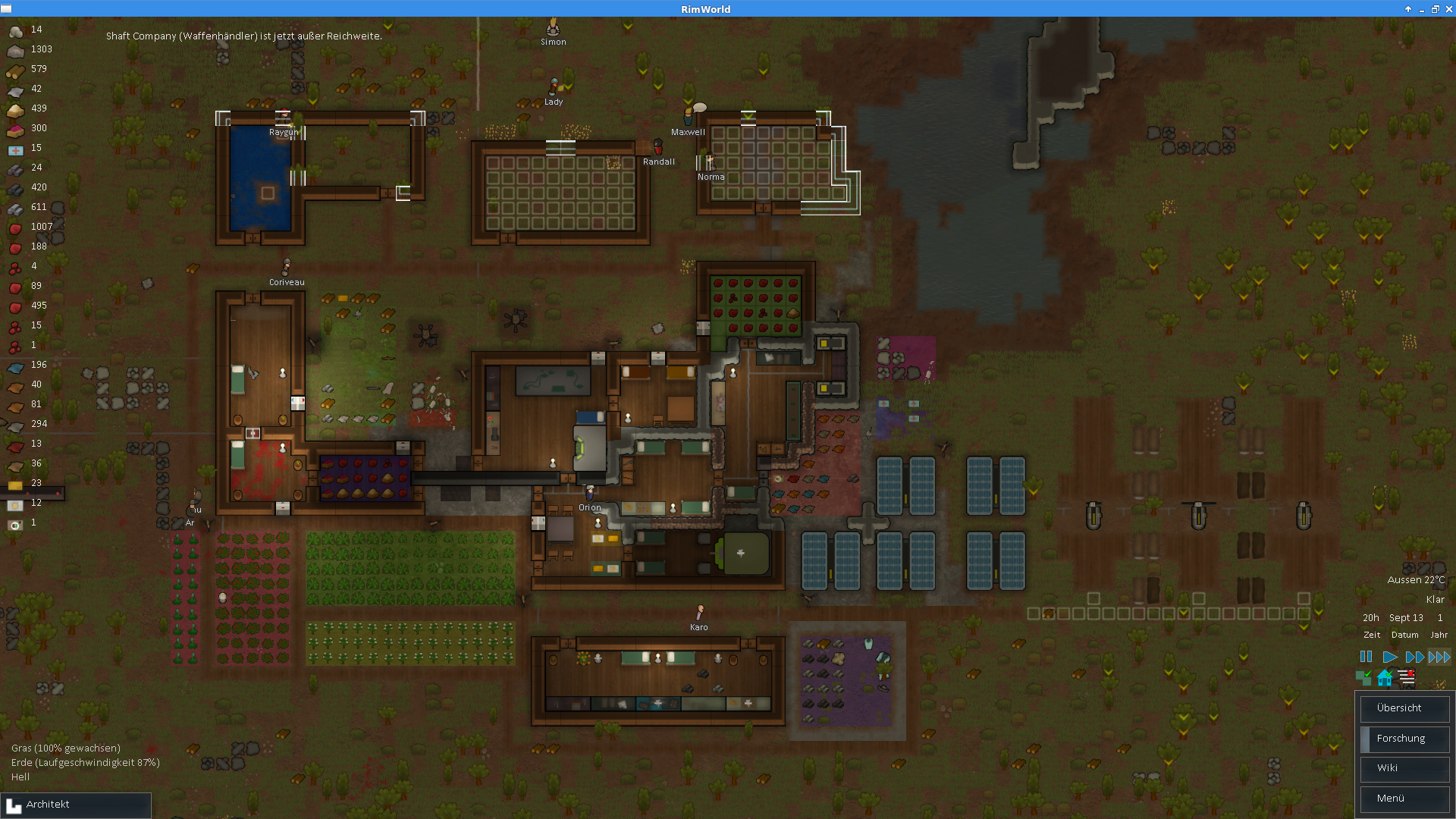 Ужасная спальня в rimworld